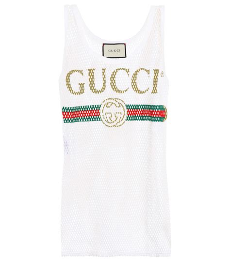 gucci white mesh tank|Gucci Sleeveless and tank tops for Women .